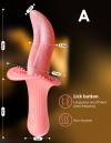 Rose Realistic Tongue Licking Massage Vibrator