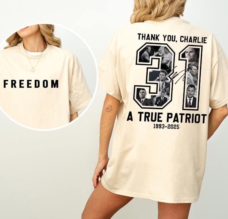 🙏60% OFF For Charlie's Fans - 🎗️🕊️Charlie Kirk Memorial T-shirt