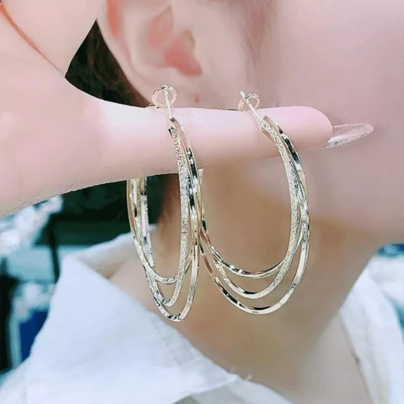 🔥Last Day Promotion 70% OFF-🔥-Multi-layer Hoop Earrings