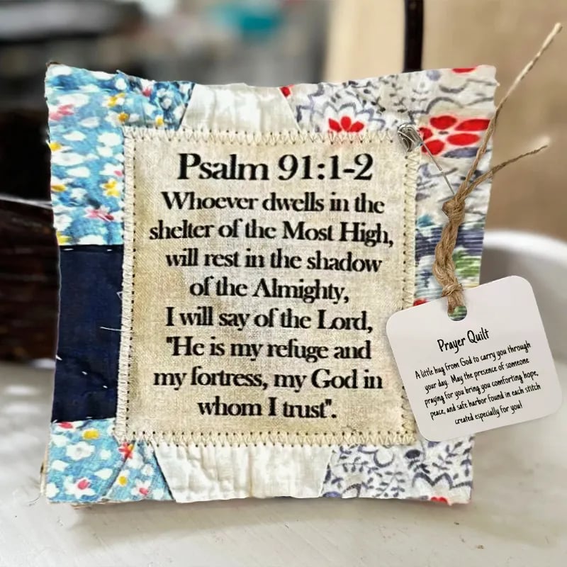 🙏❤️ Mini Scripture Quilts With Cross Inside