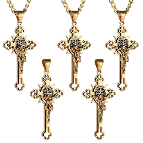 🔥ST.Benedict Protection Cross Power Pendant Necklace