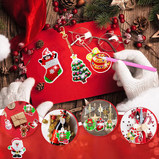 (🎅Christmas Hot Sale - 48% OFF) Christmas Diamond Painting Sticker Kit, Buy 2 get Extra 10% OFF & Free Shipping