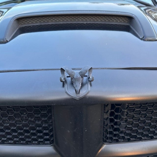 Hood Ram Skull Badge Ornament Emblem🔥Buy 2 Free Shipping