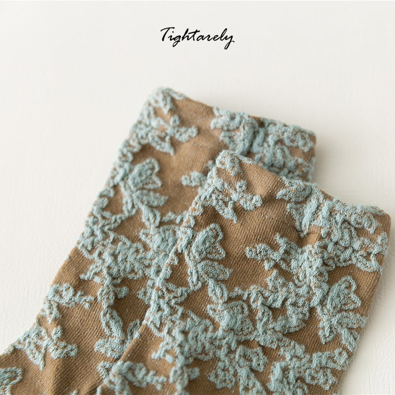 Vintage Embroidered Floral Women Socks(🎁New Year Sale)-E*