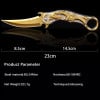 🐉 Dragon Folding Pocket Knife – Titanium-Plated Handle & Razor-Sharp Blade