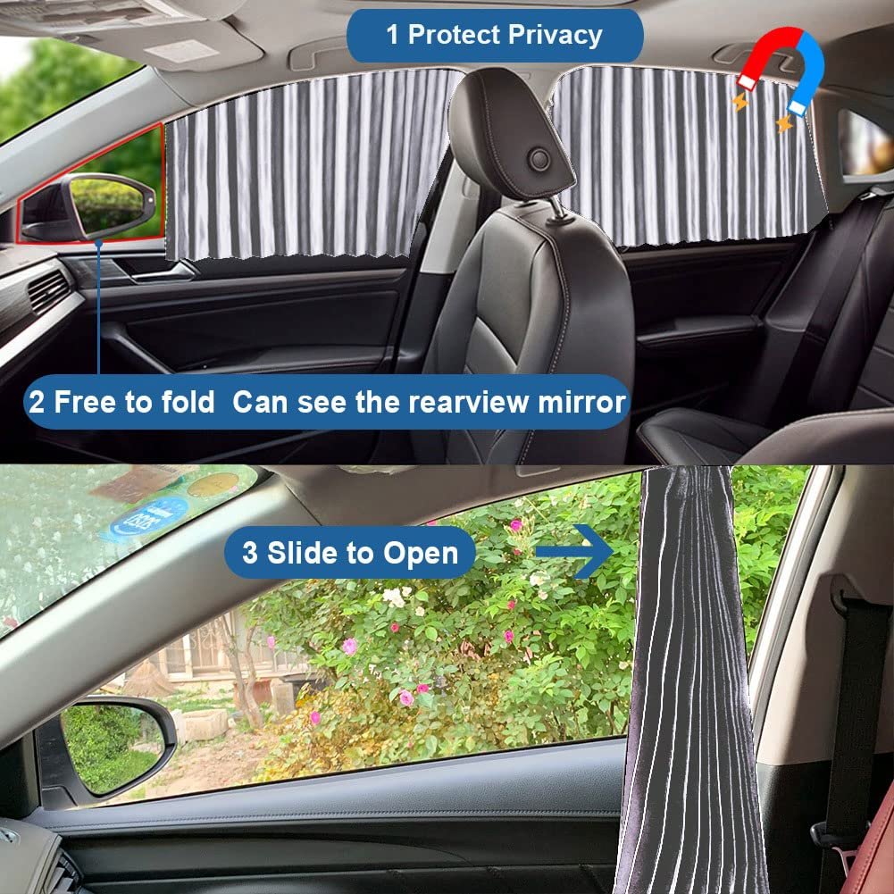 🔥Last Day Promotion 50% OFF - Universal Fit Magnetic Car Side Window Privacy Sunshade