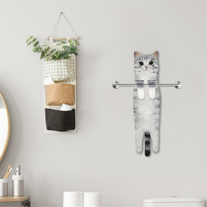 Cute Cat Hand Towel