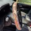 Retro Western Cowboy Car Universal Steering Wheel Cover