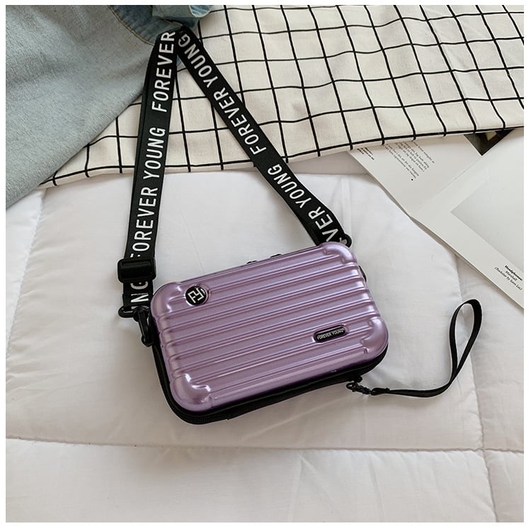 🔥(Last Day Sale- 50% OFF) Mini Suitcase Shape Crossbody Bag Shoulder Bag