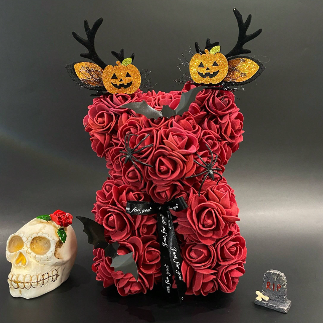 🔥Last Day Promotion - 60% OFF🎁🎃🌹🧸Halloween Eternal Rose Bear🧸