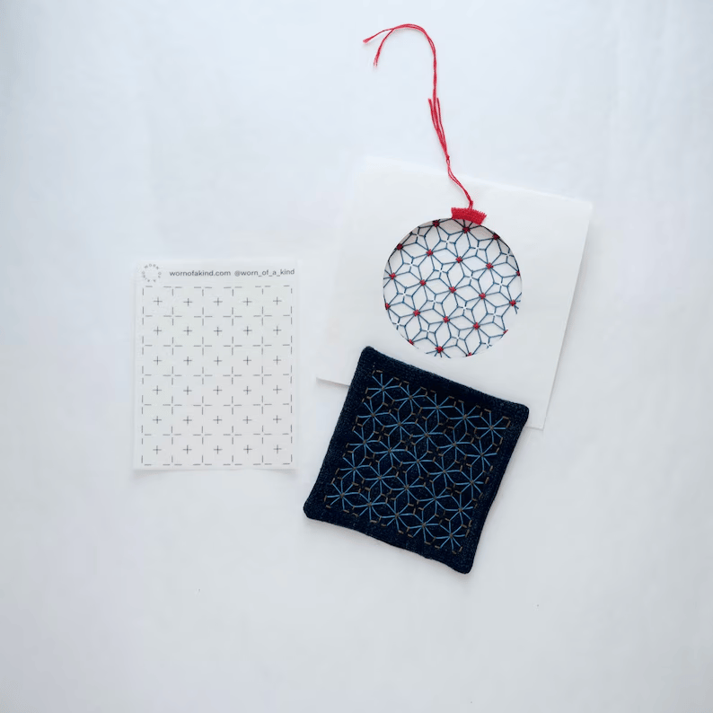 🔥Beginner-Friendly - 🪡Visible Mending Transfer Sashiko Pattern