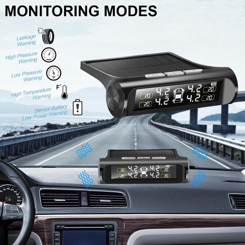 🎁TikTok Last Day Sale - 70% OFF🔥Solar Power Car Tire Pressure Monitoring Toolalves