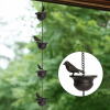 🎁TikTok Last Day Sale - 70% OFF🎉Where Rain Meets Art – Decorative Rain Chain with Bird Bath Design