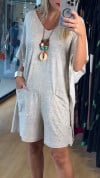 Women's V-neck Short-sleeved Casual Jumpsuit