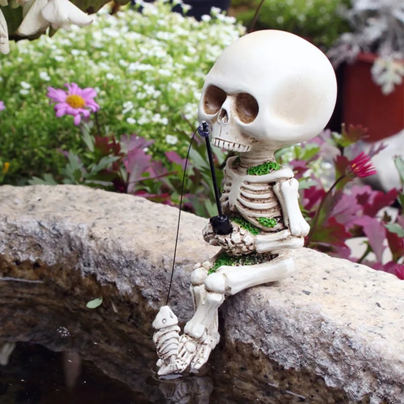 TikTok Last Day Promotion -60% OFF🎉Fishing Skeleton Garden Accessory