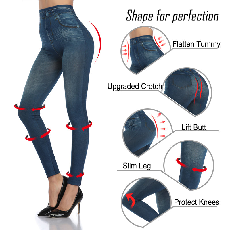 (🔥Clearance Sale -70% OFF) Perfect Fit Jeans Leggings, Buy 4 SAVE $30 & Free Shipping