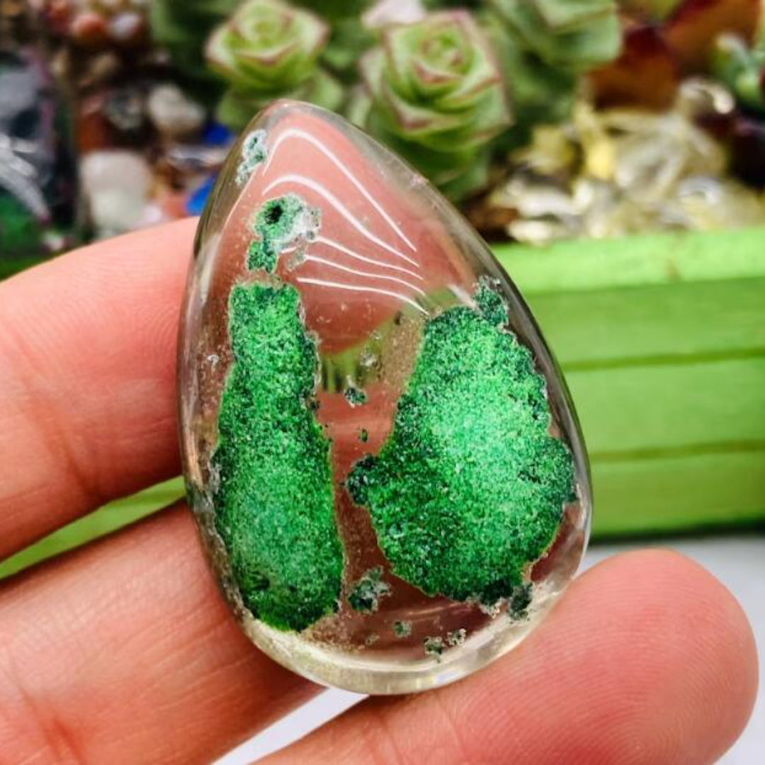 🔥Green Ghost Phantom,Quartz Crystal Specimen,Crystal Heal,Crystal Pendant- Buy 3 Free Shipping（save $6）