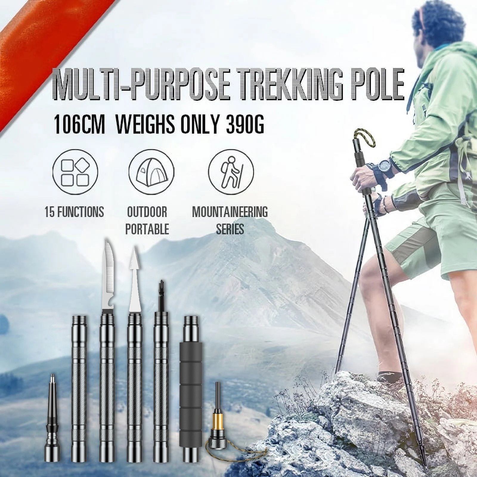 🔥Last day Sale-50% OFF-MK II Survival System Hiking Stick