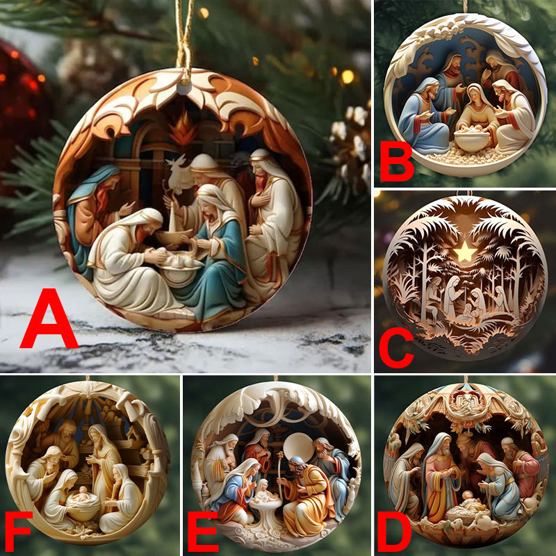 🌲Early Christmas Sale 50% Off🎅3D Nativity Christmas Ornament