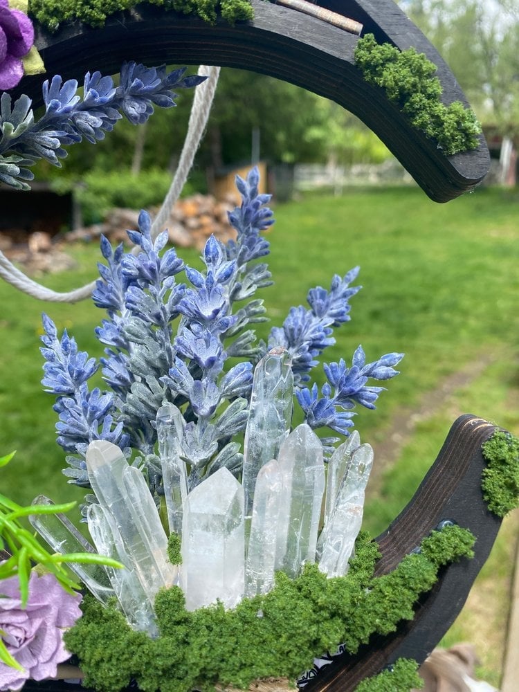 🎁TikTok Last Day Sale - 70% OFF🧙‍♀️Handmade Practical Magic Inspired Hanging Moon w/witch bells🎁Buy 2 Free Shipping