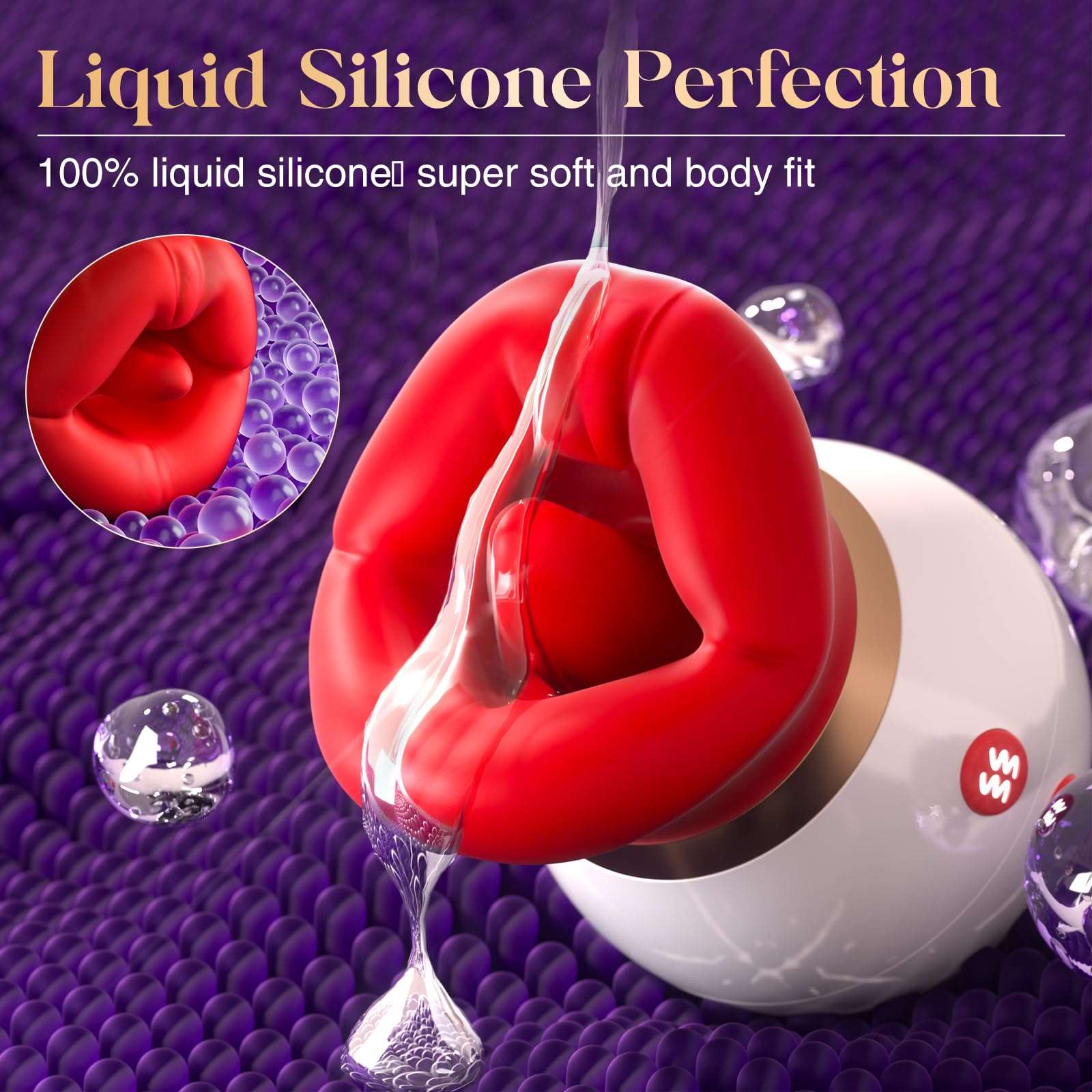 3IN1 Big Mouth Shaped Sex Toy Sucking Vibrator Adult Toys