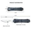 Utility EDC Pocket Retractable Box Cutter With Clip & Replacement Blades