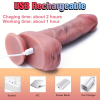 9in-Realistic Brown Thrusting Dildo Vibrator Remote Control