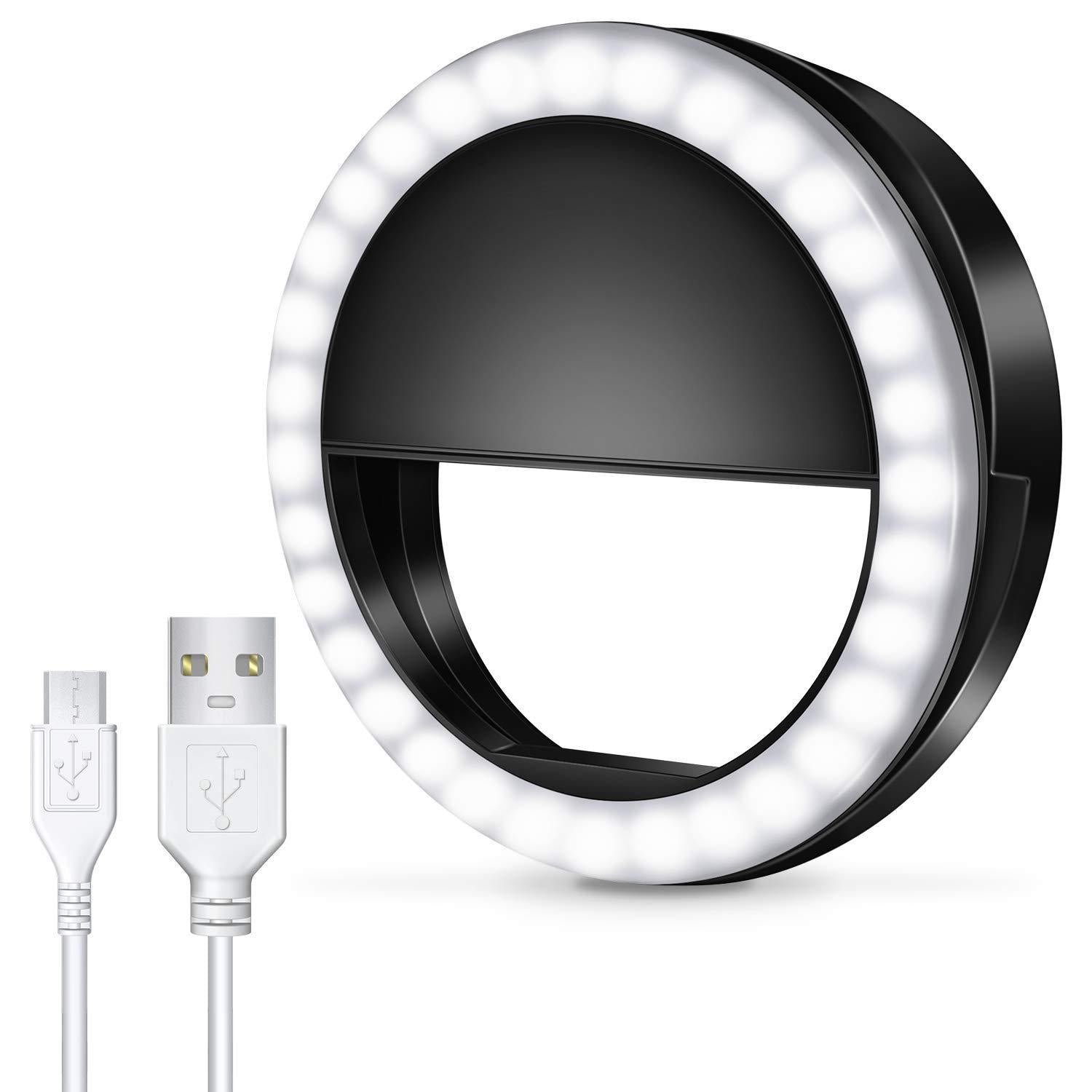 LED selfie camera light ring