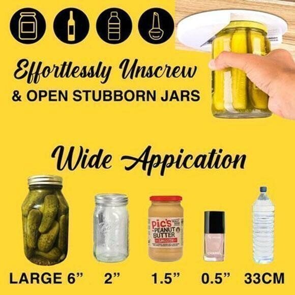 (🔥LAST DAY PROMOTION - SAVE 50% OFF)Jar Opener Multi-function Cap Opener Under Cabinet（Buy 3 Get 2 Free🔥FREE SHIPPING🔥）