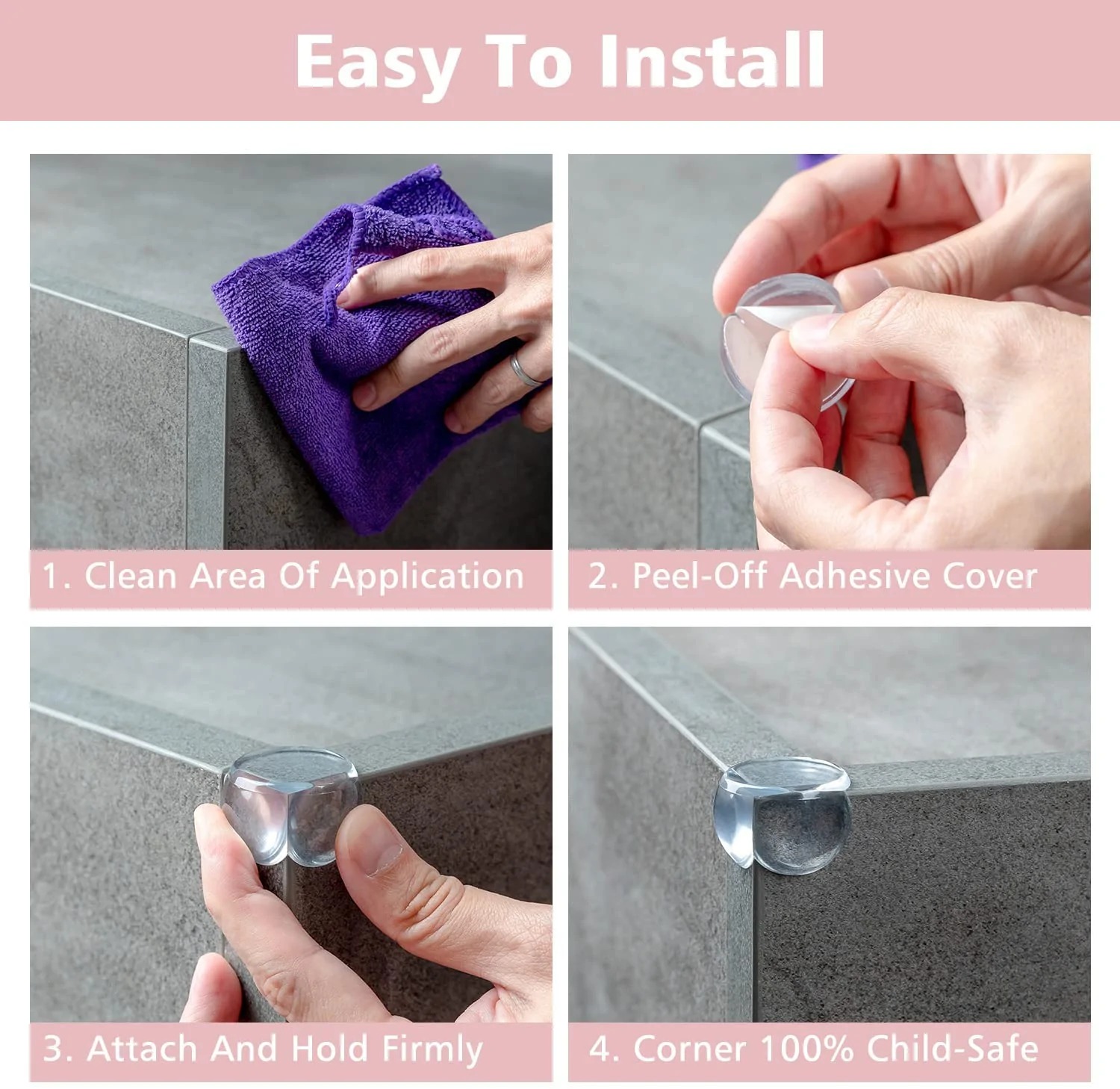 ⚡⚡Last Day Promotion 48% OFF - Thick Silicone Table Corner Protector🔥BUY 2 SETS GET 1 FREE