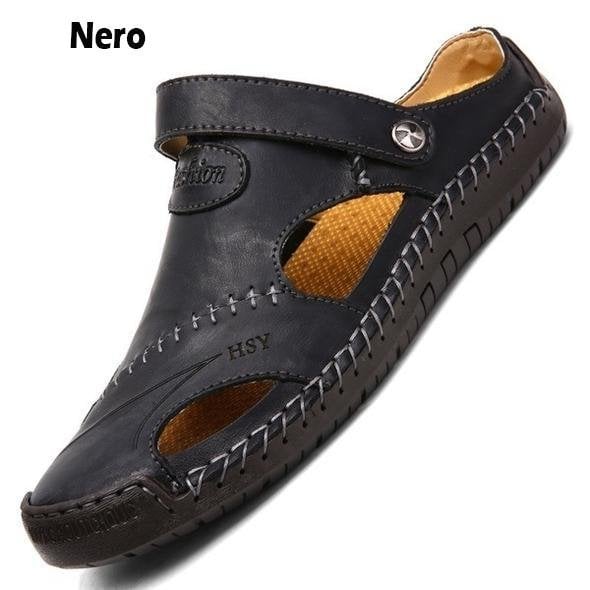 🔥Last Day Promotion - Save 70%🎄Soft Leather Men's Breathable Outdoor Sandals