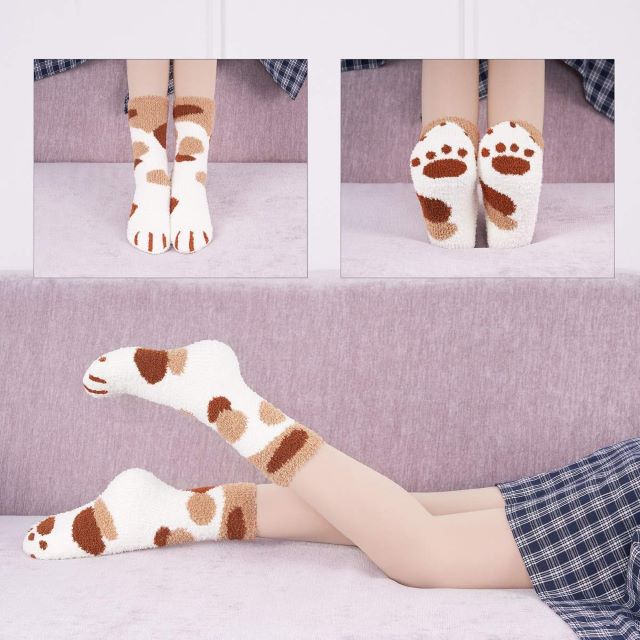 Early Christmas Hot Sale 50% OFF- Cat Claws Cute Thick Warm Sleep Floor Socks