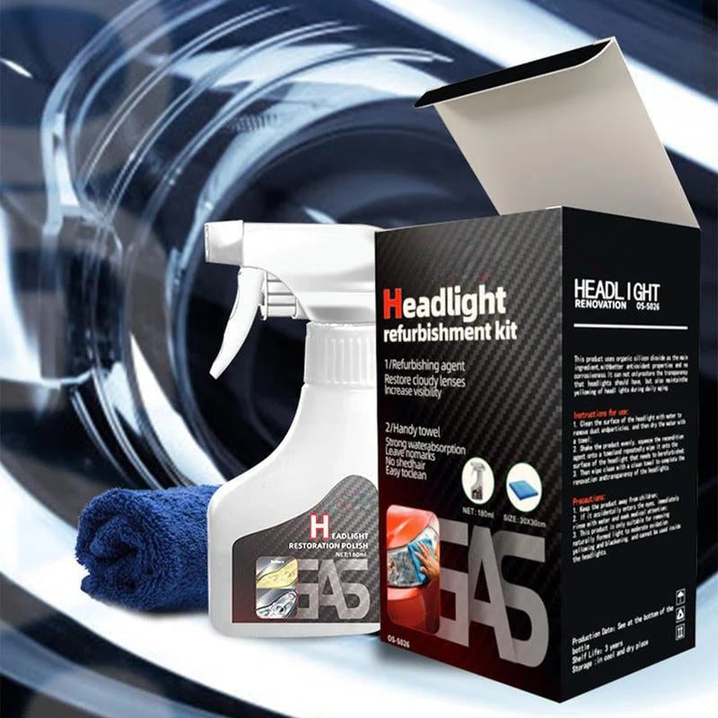 🔥Last Day Promotion 50% OFF🔥Automotive Headlamp Refurbisher & Crystallization Coating Agent Kit