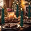 🏆️Letzter Tag 49% Rabatt🌲Flammenlose Stabkerzenlichter für den Weihnachtsbaum mit Fernbedienung