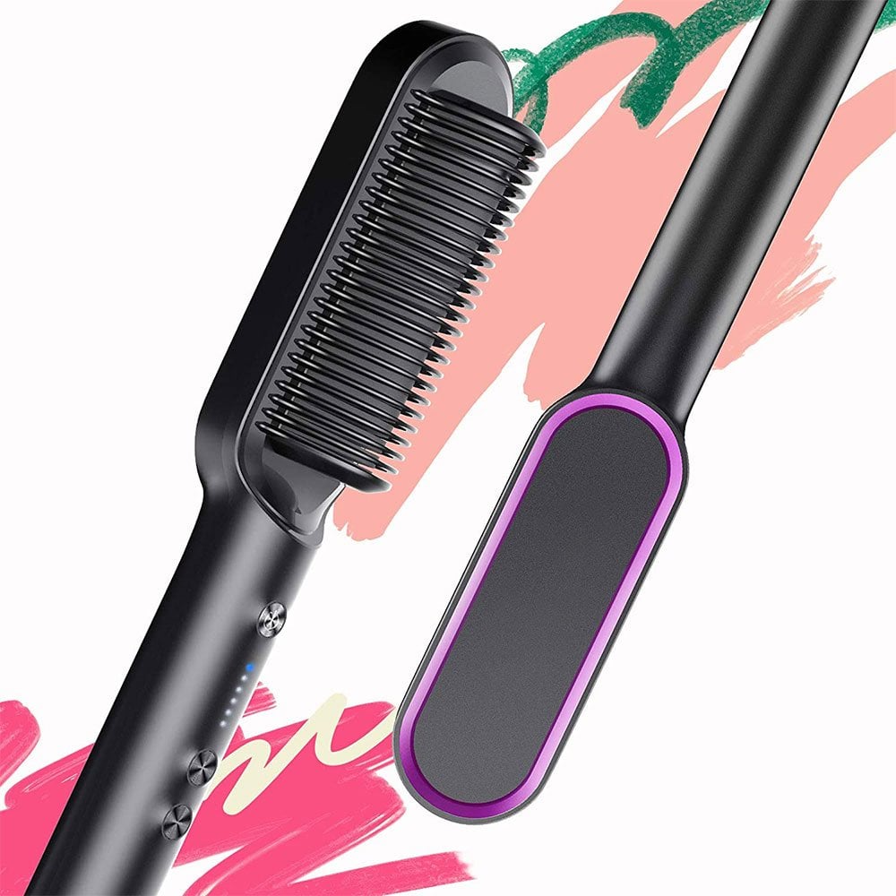 🔥Last Day Promotion - 49% OFF🎁😍 2 in 1 Negative Ion Hair Straightener Styling Comb