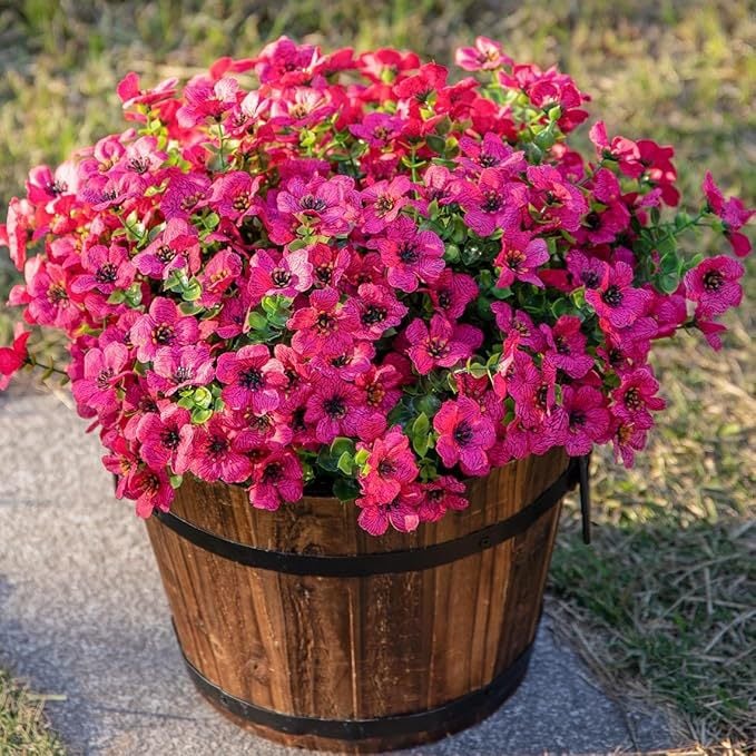 💥Upgraded high-grade material 🌱UV Resistant Lifelike Artificial Flowers