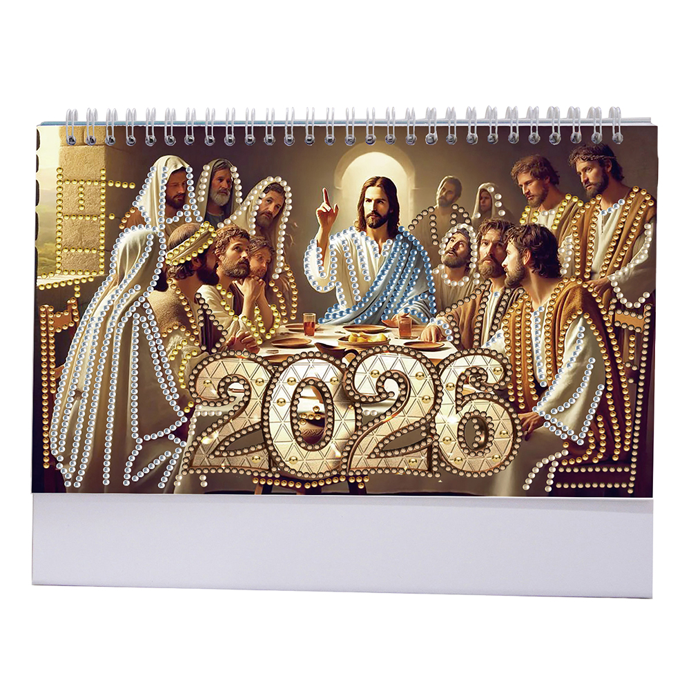 🔥Last Day Promotion 50% OFF🔥2026 DIY Special Shape Desktop Diamond Standing Calendar