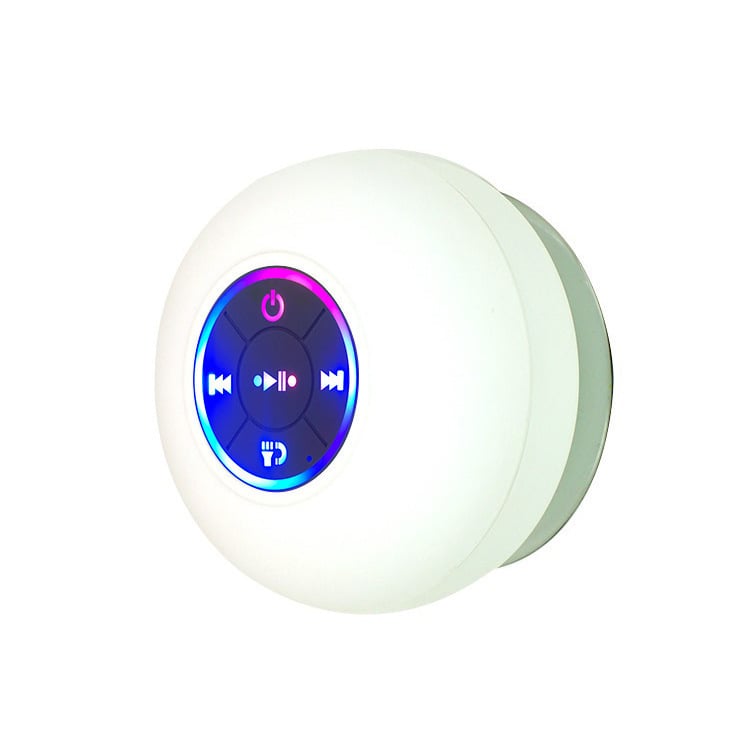 Letzter Tag 50% RABATT -Wasserdichte kabellose Bluetooth-Lautsprecher für das Badezimmer mit LED-Licht
