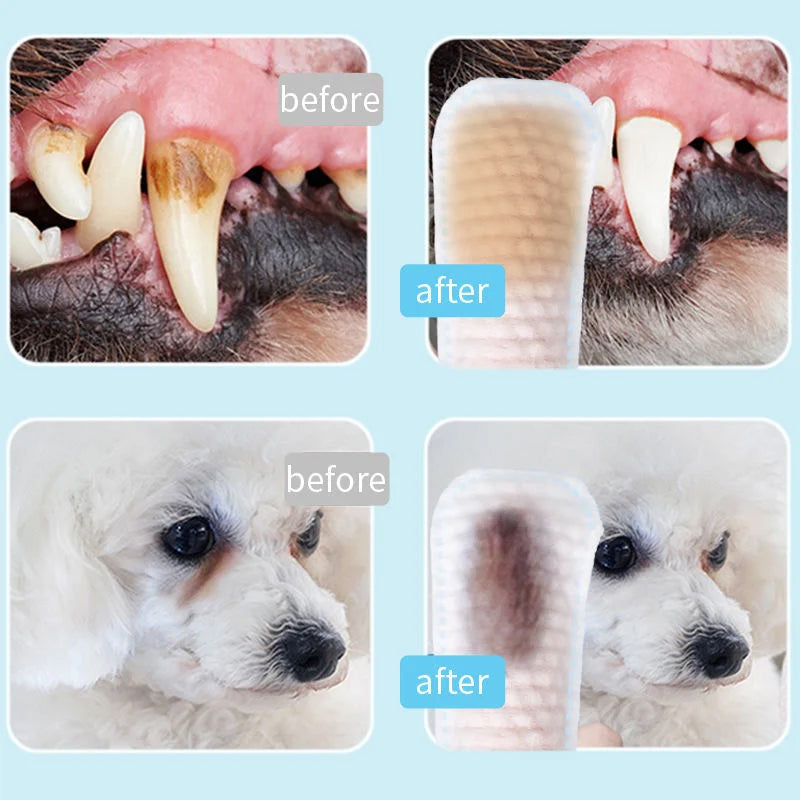 🔥Hot Sale-50% OFF-🐶Pet Dental Cleaning Finger Wipes (50PCS)🔥Buy 2 Get Extra 10% OFF