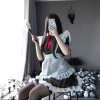 Cute anime maid cosplay costume outfit wit apron & tie PPF0290