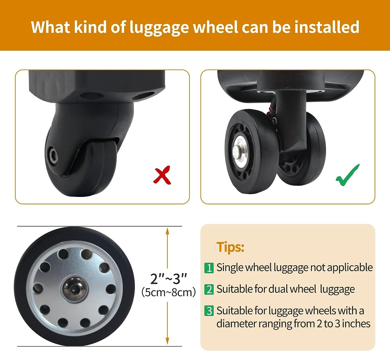 🔥Last Day Promotion 70% OFF🔥Luggage Suitcase Wheels Protection Covers⚡BUY 4 GET 4 FREE