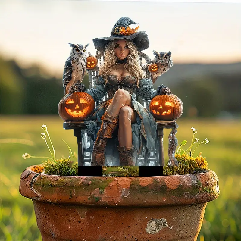 2D Witch Figurine