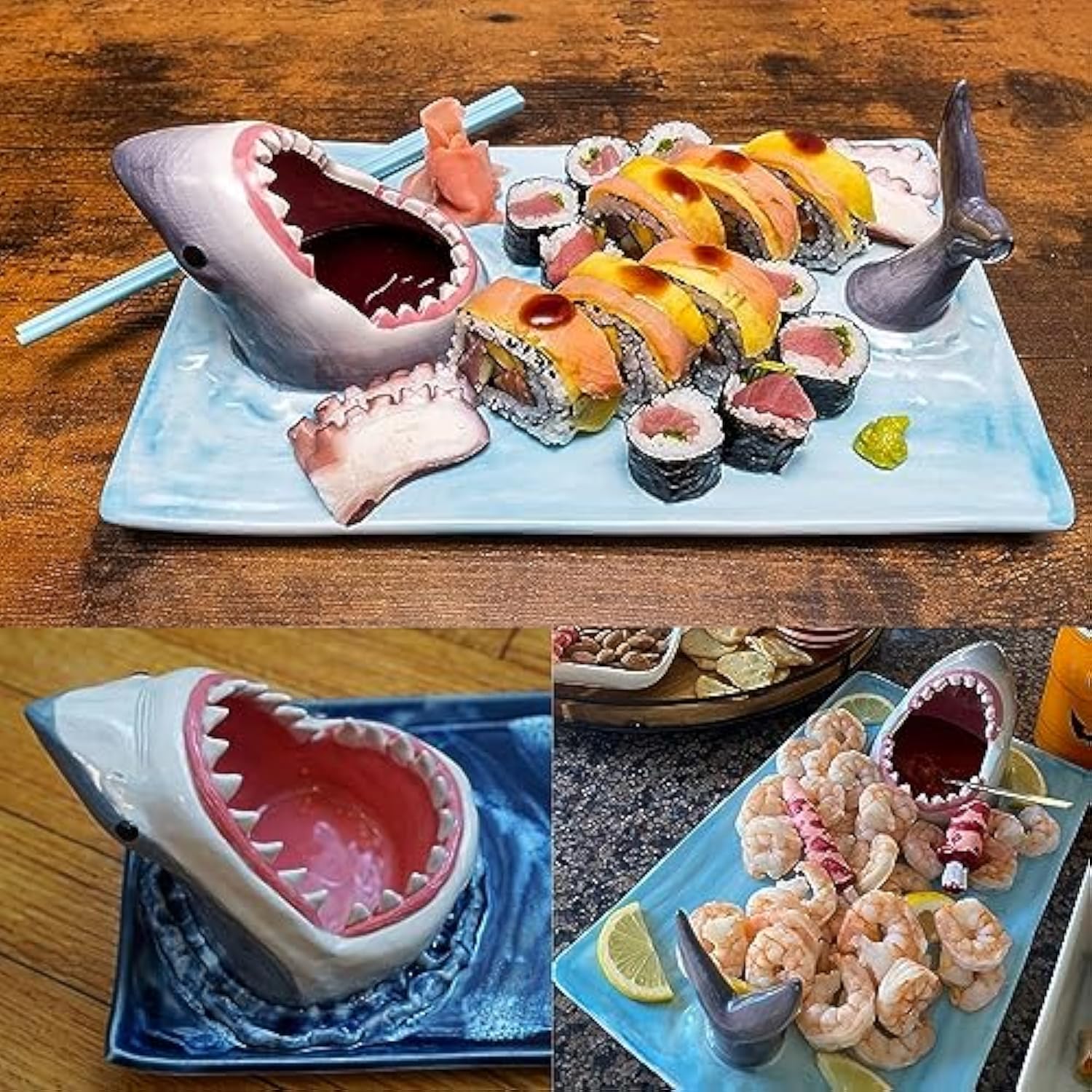 💥LAST DAY SALE 50% OFF💥Ceramic Shark Sushi Platter