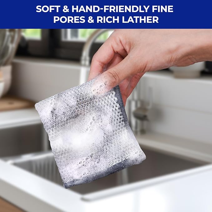 🔥LAST DAY 50% OFF🔥Multipurpose Wire Dishwashing Rags for Wet and Dry