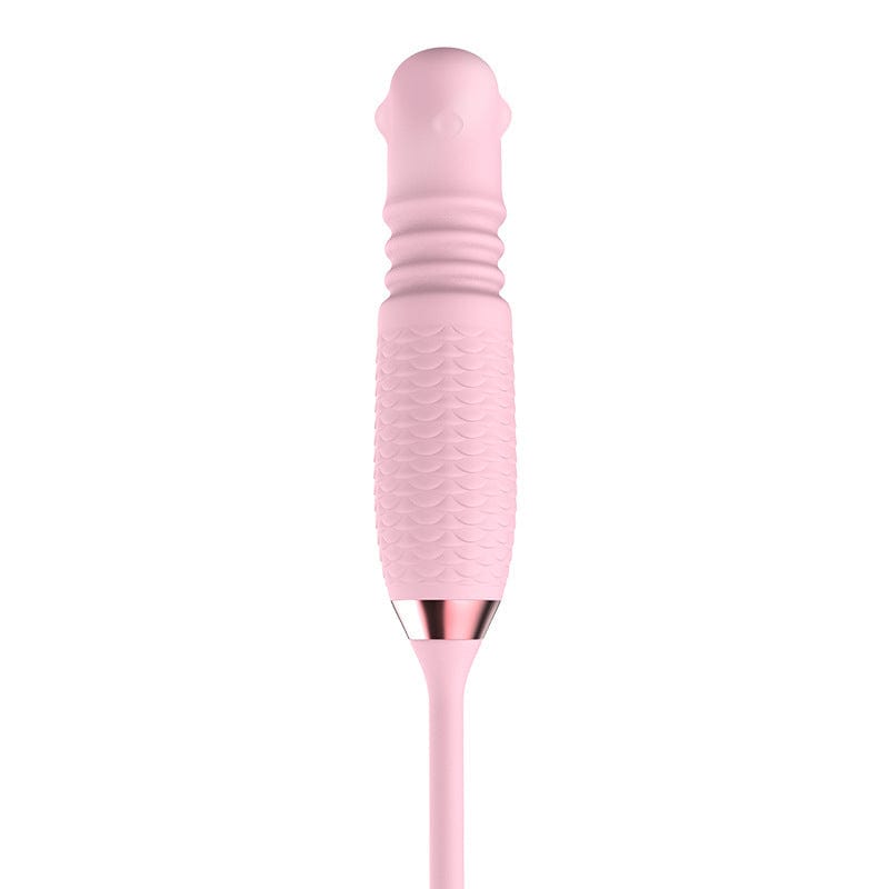 Purple Rose Toy Rotating Pearls Telescopic Tongue-licking Vibrator