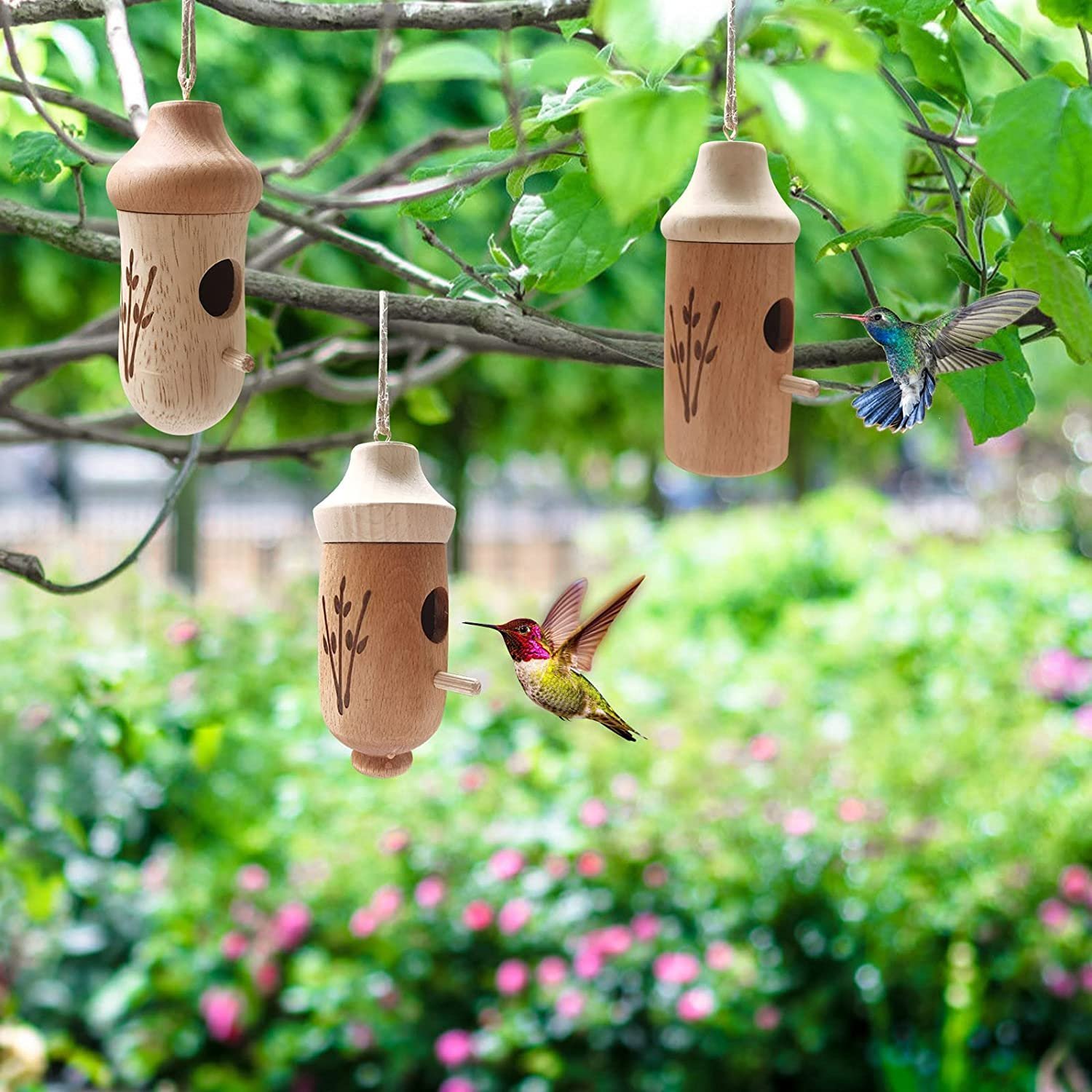 ⏳Limited Time 49% OFF💕Wooden Hummingbird House-Gift for Nature Lovers