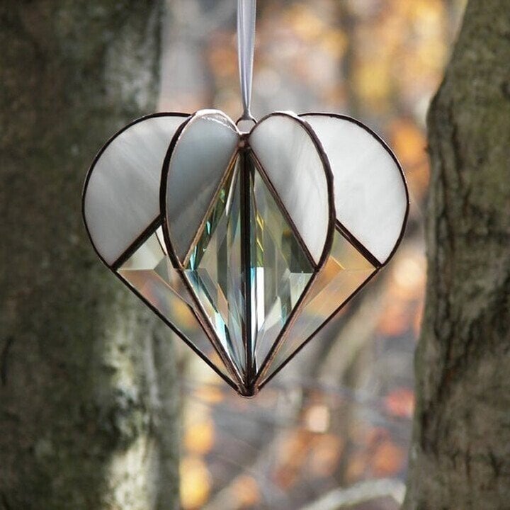 🔥Handmade Stained Heart-shaped Suncatcher-Buy 2 Get Free Shipping