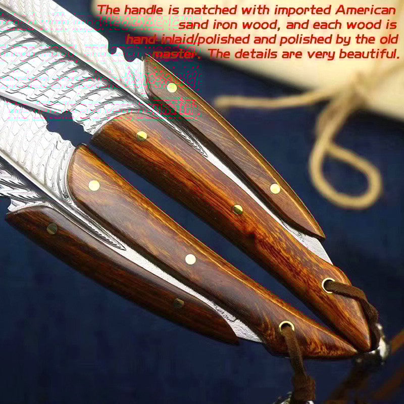 Vintage feather knife