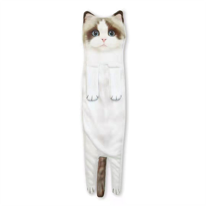 Cute Cat Hand Towel