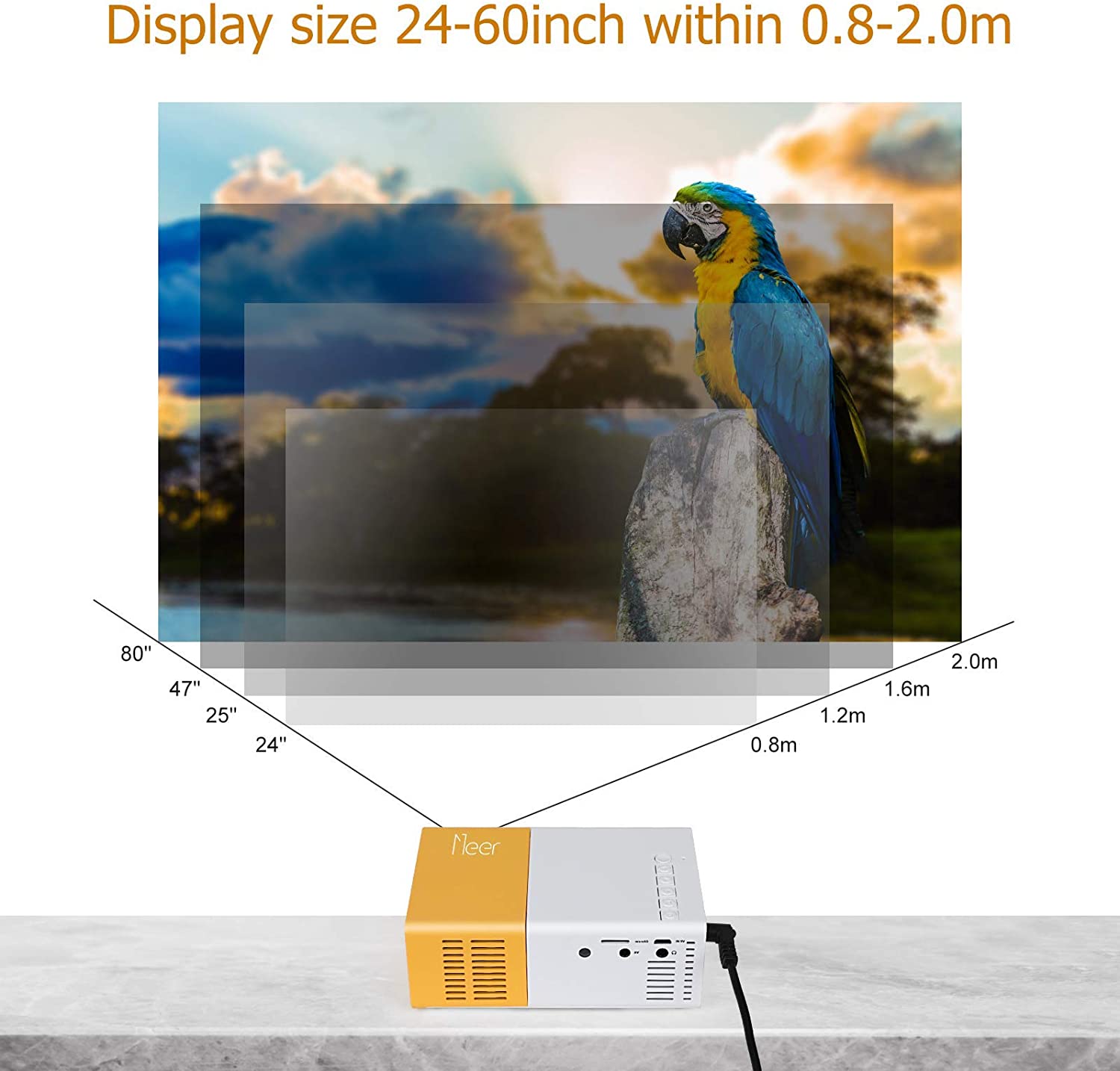 (🌲Early Christmas Sale- SAVE 48% OFF)1080P High-definition Mini Projector(FREE US SHIPPING)